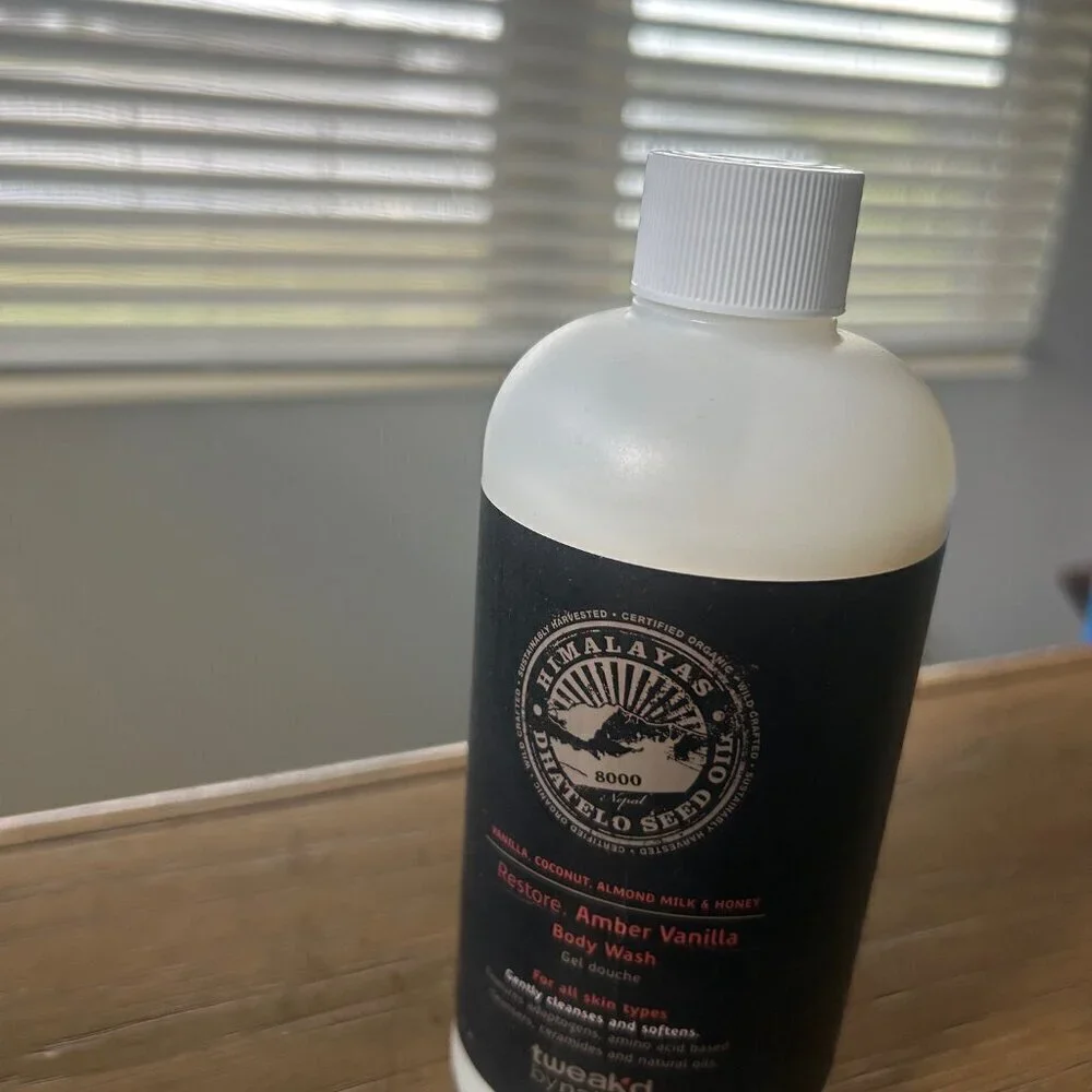 Tweak'd Restore Amber Vanilla Body Wash 16oz NEW SEALED w/ PUMP